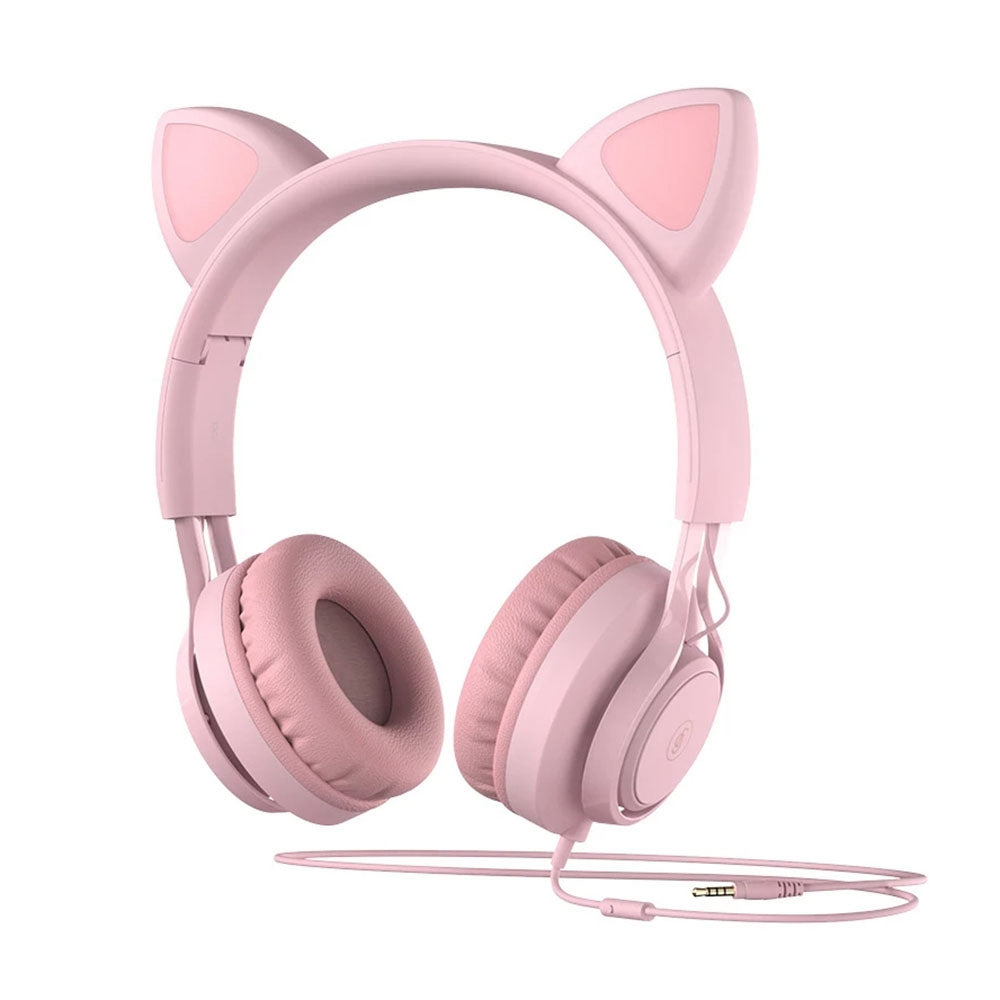 FINGERTIME EP08 Lovely Cute Cat Ear Decor Headset Wired Stereo Sound Headphones Muisc Stereo Girl's Kid's Earphones FINGERTIME EP08 Lovely Cute Cat Ear Decor Headset Wired Stereo Sound Headphones Muisc Stereo Girl's Kid's Earphones